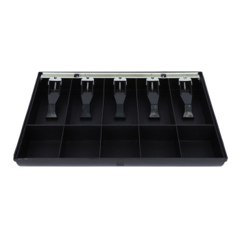 Duralite Till Plastic Money Tray 5 bill / 5 coin - 16W x 2-1/4H x 11-1/4D                                                  