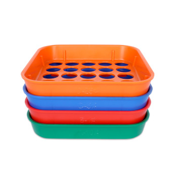 MMF Industries Plastic Coin Sorting Trays Set - Penny, Dime, Nickel, Quarter