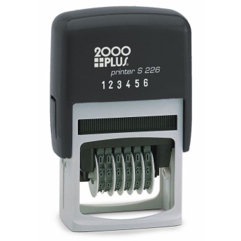 Number Stamp - Format (######) - No Custom Text