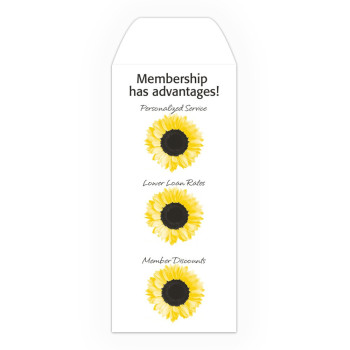 Drive Up Envelope - Membership Sunflowers - Ready-to-Ship