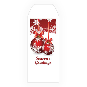 Holiday Drive Up Envelope - Season's Greetings - 4-Color Design - No Imprint - Standard Open End