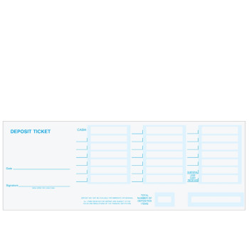 Laser Deposit Slips- QuickBooks