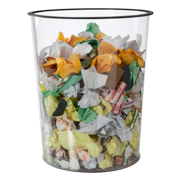 25 Gallon Large Clear Trash Can