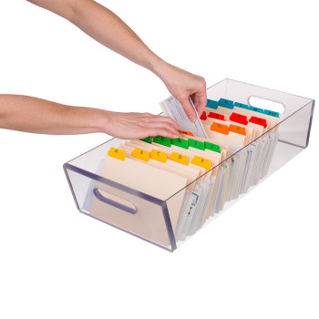 Heavy-duty Clear Check/Organizer Tray - Polycarbonate