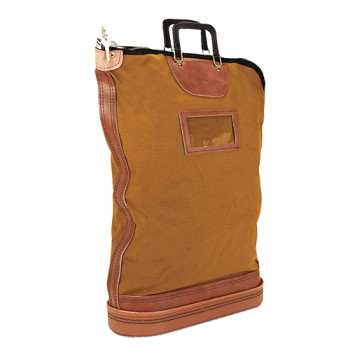 (W x H x D): 18" x 24" x 6-1/4 - Locking Main Bag - Quick Ship - Gold