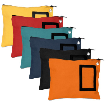 (W x H): 12" x 9" - Flat Transit Sacs - 14oz Cotton Canvas - Ready-to-Ship