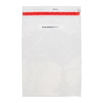 (W x H): 12" x 16" Tamper-Evident Contaminated Currency Deposit Bag - 100 Per Pack