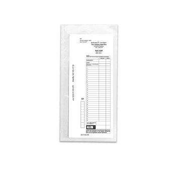 (W x H): 9" x 4-3/8" Self-stick, Clear Open-End Pocket - 100 Per Pack