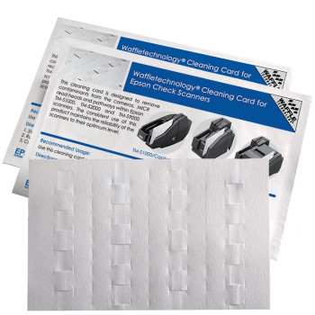 Epson Check Scanner Cleaning Card featuring Waffletechnology®