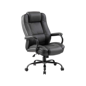 Executive Office Chair -  Black Leather
