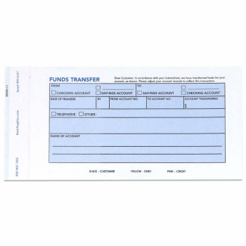Funds Transfer Notice - 3-Part