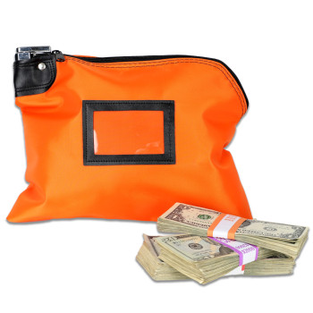 (W x H): 12" x 9" - Locking Bags with Lock Options - Quick Ship