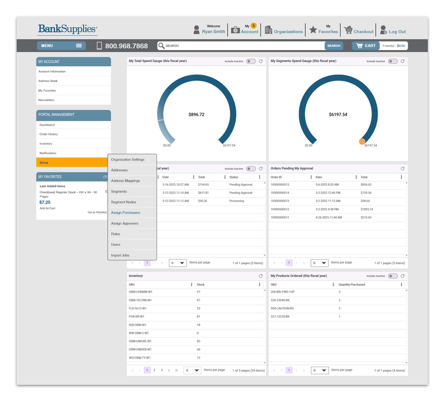Portal Dashboard View