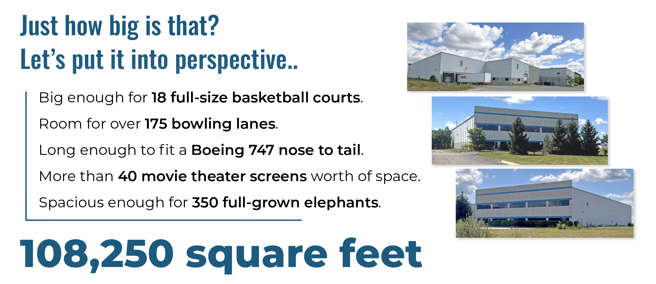 Our new space is just THAT big!