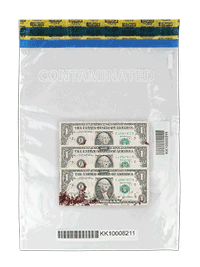 Contaminated Currency Deposit Bag