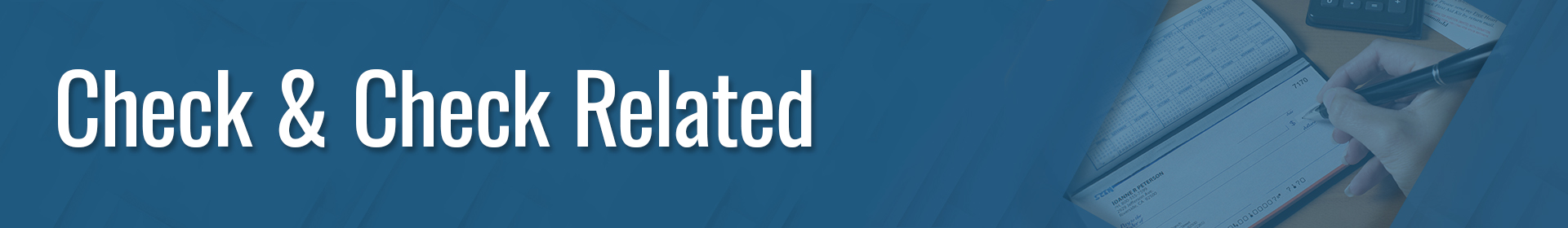 Check & Check-Related