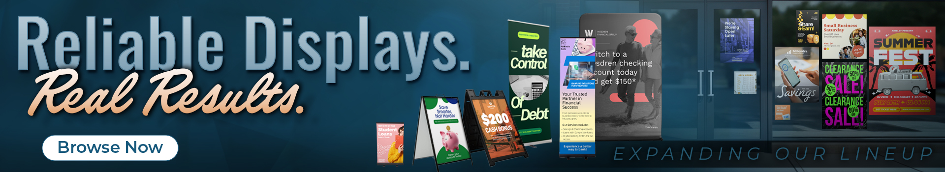 NEW! Signs, Banners & Displays