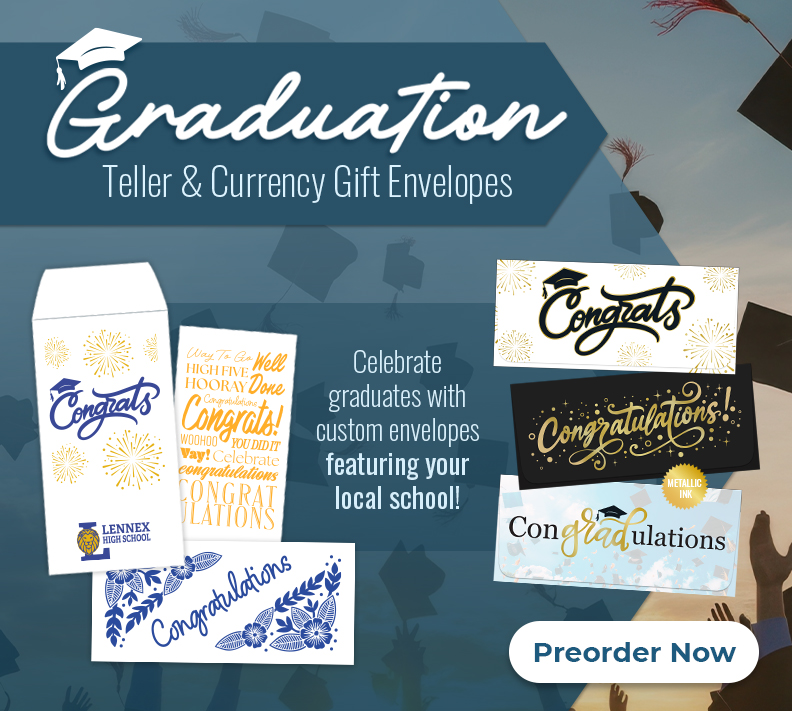 Grad envelopes banner