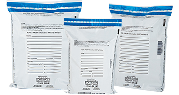 Ultima Blue White Deposit Bags from BankSupplies Inc